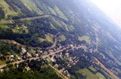 aerial view of Almond New York